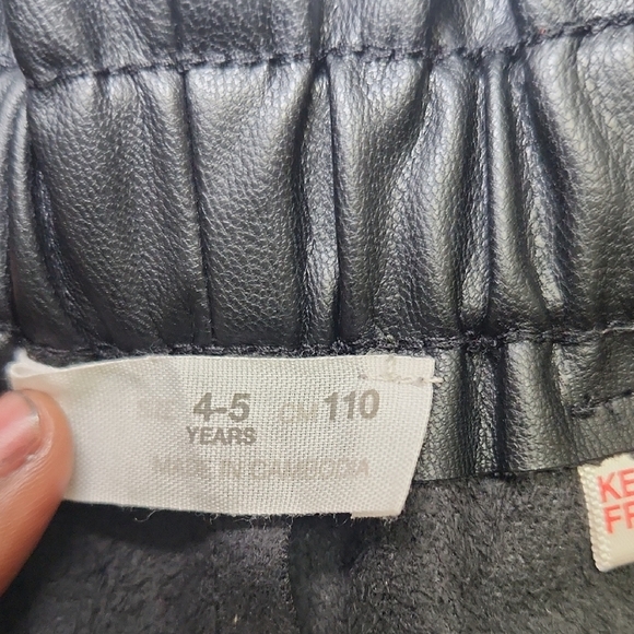 Zara Kids Black Faux Leather Shorts - Picture 5 of 8